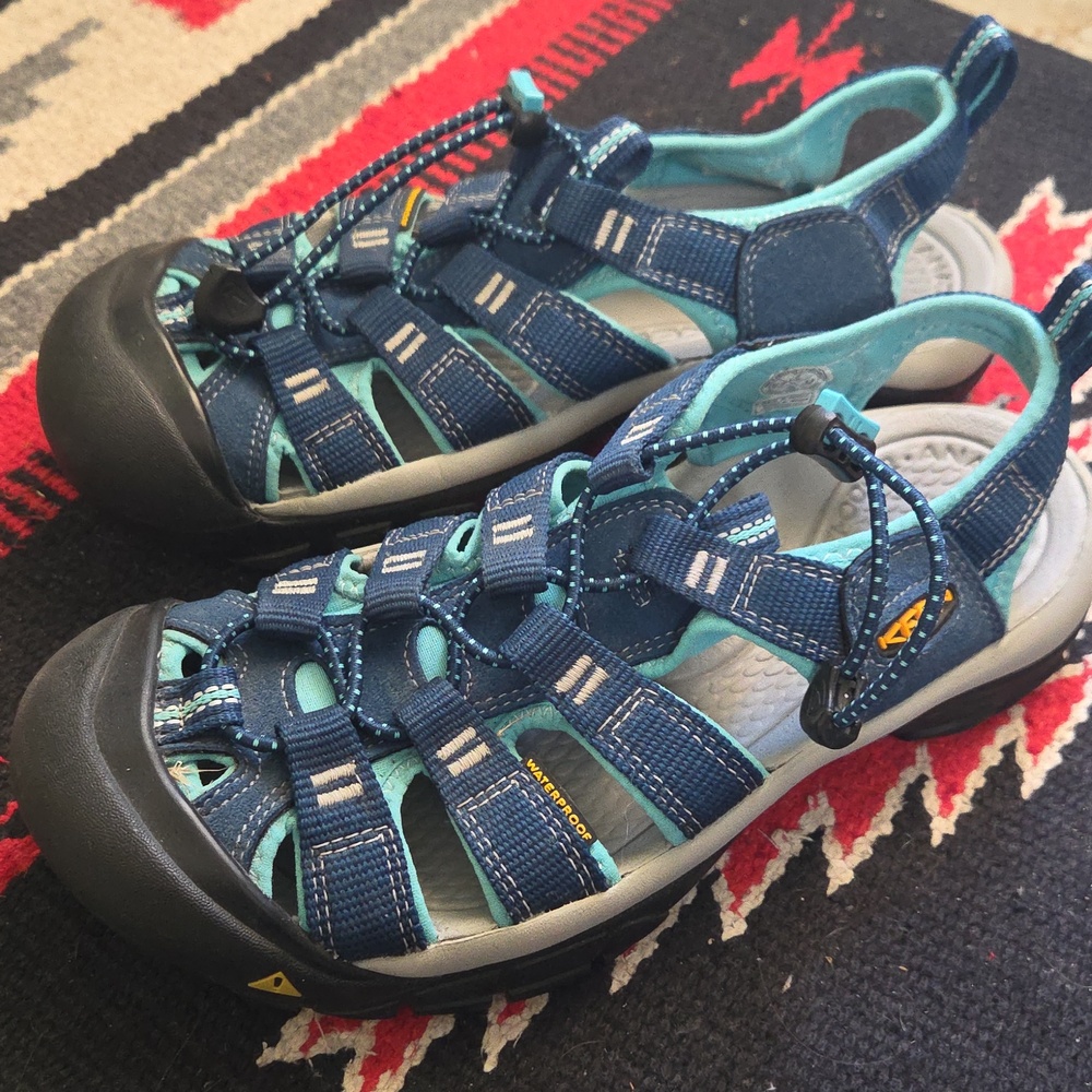 Keen Women's Blue and Black Outdoor Sandals